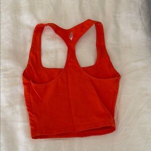 Free People Movement Orange/Red Racerback Tank Top